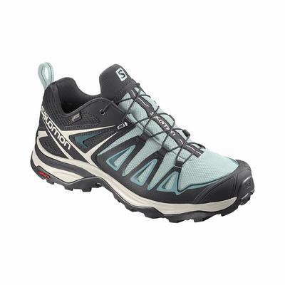 Salomon X ULTRA 3 GORE-TEX - Naisten Retkeilykengät - Turkoosi